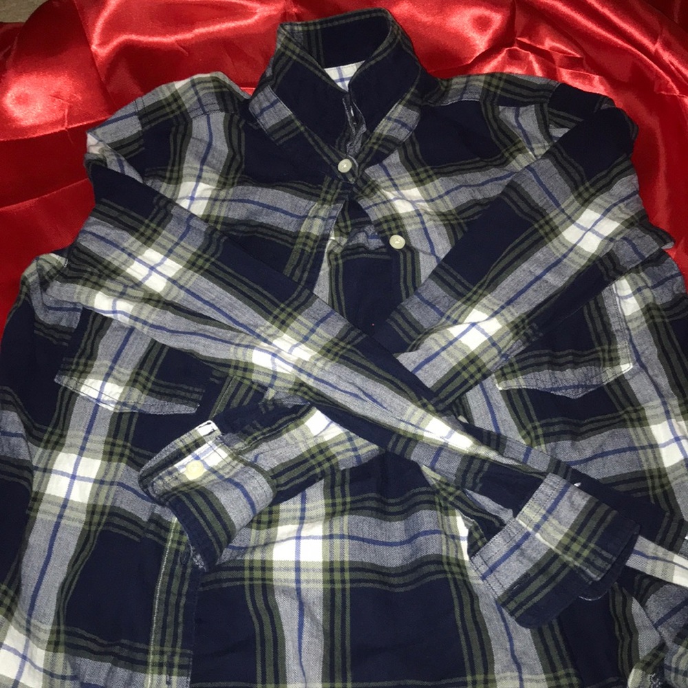 Blue and grey flannel
